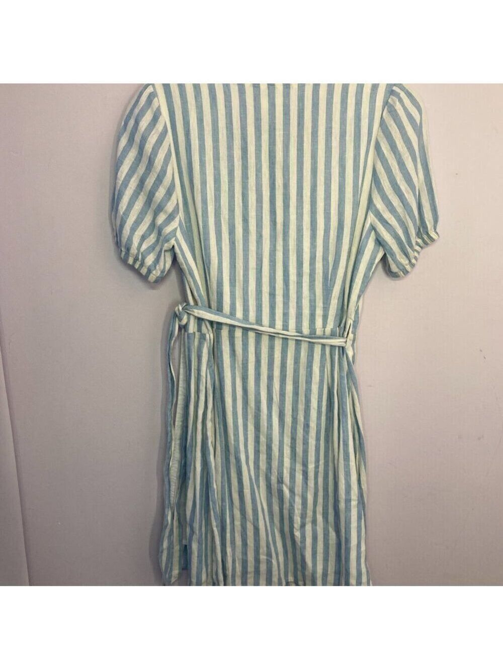 Everly Linen Blend Wrap Dress, NWT, Size M - Picture 11 of 12